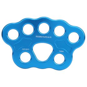45KN 8‑Hole Rigging Plate Multi Anchor Split Divide Connector for Rock Climbing Outdoor Activities