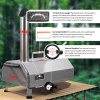 38701155  Semi-automatic Pizza Oven, 12in Cooking Pizza Machine, Portable hardwood pellet Pizza Oven, Outdoor Kitchen Authentic stone baked pizza, bac