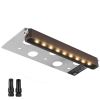 VEVOR LED Hardscape Lighting, 6.8 Inch Retaining Wall Lights, 3W 12V-24V AC/DC Low Voltage Paver Light, IP68 Waterproof Outdoor Step Lights, 3000K Swi