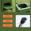 1 Portable Folding Wood Stove, Suitable for Camping and Outdoor Barbecue - Durable Iron, No Need to Light Fire