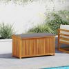 Outdoor Cushion Box 44.5"x19.7"x23.8" Solid Wood Acacia
