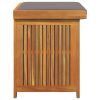 Outdoor Cushion Box 23.6"x19.7"x24" Solid Wood Acacia