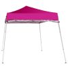 6x6ft Pop Up Canopy Tent, Outdoor Tent Canopy Foldable Portable Canopies for Camping, Patio, Easy Up Gazebo Canopy with Carry Bag Slant Legs, pink