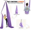 VEVOR Aerial Yoga Hammock & Swing, 4.4 Yards, Yoga Starter Kit with 100gsm Nylon Fabric, Full Rigging Hardware and Easy Set-up Guide, Antigravity Flyi