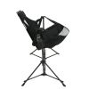 Hammock Camping Chair, Folding Portable Rocking Chair, Aluminum Alloy Adjustable Back Swinging Chair with Pillow Cup Holder, Recliner with Carry Bag f