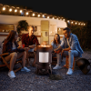 60608693 outdoor three-layer elliptical cylinder oven, temperature table control, exquisite technology, 3 in 1 iron carbon oven, portable charcoal gri