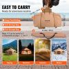 VEVOR Canvas Tent, 4 Seasons 5 m/16.4 ft Bell Tent, Canvas Tent for Camping with Stove Jack, Breathable Yurt Tent for up to 8 People, Family Camping O