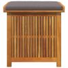 Outdoor Cushion Box 23.6"x19.7"x24" Solid Wood Acacia