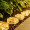 6-Pack Solar Powered Ice Bricks Path Lights Outdoor Lights