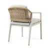 Outdoor Dining Set,Dining Chair Set of 6(Gray)+Acacia Wood Dining Table