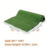 3FT*16FT Artificial turf, professional dog mat large turf outdoor carpet terrace pet lawn, artificial carpet with drainage holes (Grass height 0.78 in