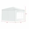 10 x 10 Feet Outdoor Side Walls Canopy Tent with 4 Removable Sidewalls
