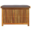Outdoor Cushion Box 35.4"x19.7"x23.8" Solid Wood Acacia
