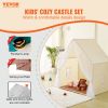 VEVOR Kids Play Tent, Kids Tent for Kids 1-5 Years Old, Toddler Tent with Mat and Tent Lamp, Tent for Kids with Windows for Indoor and Outdoor