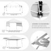 17 x 10 Feet Foldable Pop Up Canopy with Adjustable Dual Awnings
