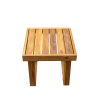 U_STYLE Acacia Wood Outdoor Lounge Set - Chair & Ottoman, Perfect for Patios, Balconies, and Gardens
