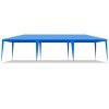 10'x30' Outdoor Party Tent with 8 Removable Sidewalls, Waterproof Canopy Patio Wedding Gazebo, Blue