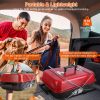 Portable Barbecue Smoker Charcoal Grill Outdoor Tabletop Grill Small Folding with Lid for Backyard Camping Picnics Beach