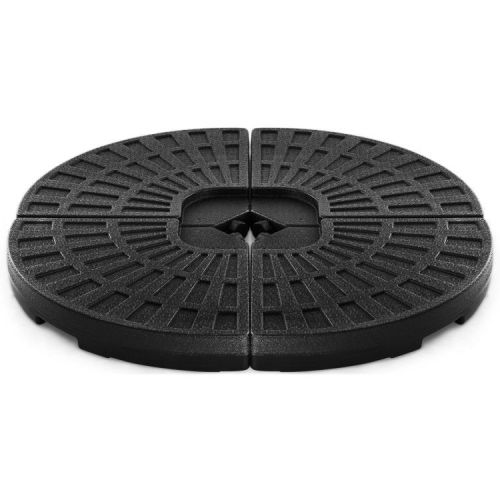 4 Pieces Round Cantilever Umbrella Base with Carry Handles for Garden