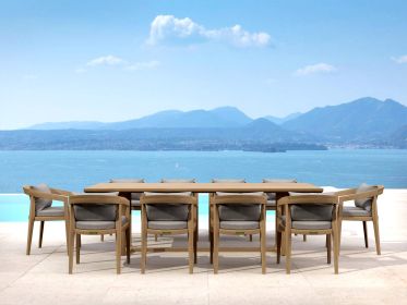 SET-368 11-PC TOSCANA DINING TABLE SET