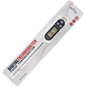 Barbecue Baking Kitchen Eelectronic Thermometer BBQ Written Digital Thermometer (Color: White)