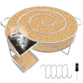 Cold Smoke Generator, Smoking Snail with Brush and Hook, 304 Stainless Steel Smoke Generator (size: 20x18x5cm)