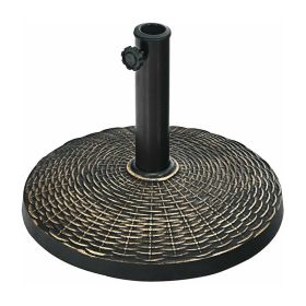 Outdoor Garden Pool Heavy Duty Round Umbrella Base (Type: Umbrella Stands & Bases, Color: Bronze A)