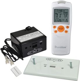 Durablow TR1003 Gas Fire Fireplace On/Off Remote Control Kit + Thermostat + Timer for Millivolt Valve;  IPI Module;  Replaces Wall Switch or Thermosta (On/Off + Timer + Thermostat: TR1003)