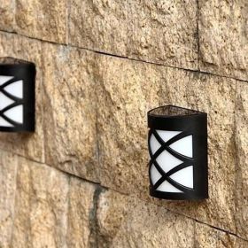 Spotlight Solar Wall Light In Lattice Design (Title: Default Title)