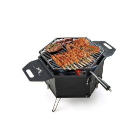 Travel Camping Portable Charcoal Grill Stove with Foldable Body (Type: Grill, Color: Black)