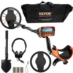 VEVOR Metal Detector for Adults & Kids, 10 Inch Waterproof Search Coil with LCD Display 7 Modes, Adjustable 41''-52'' Aluminum Stem (Default: Default)