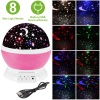 LED Star Sky Projector Night Light Kids Rotating Starry Night Lamp USB Sleep Light Xmas Gift