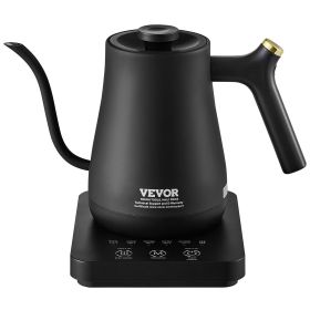 VEVOR Electric Gooseneck Kettle 1L, Temperature Control Pour Over Coffee Kettle with 5 Variable Presets (Default: Default)
