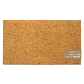 Welcome Doormats Natural Coco Coir Mats with Non Slip PVC Backing Indoor Outdoor Mats for Home & Office Floor Mats for Door Decor Patio Decor Plain En (Brand: Eco Living)