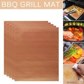 Copper Grill and Baking Mats - 5 Pack (Material: Copper Grill Mats)