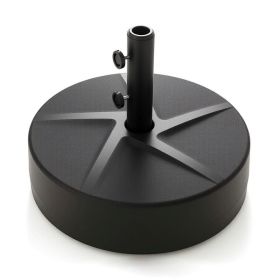 Outdoor Fillable Umbrella Base with Texture Decor (Type: Style A, Color: Black)
