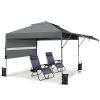 10 x 17.6 Feet Outdoor Instant Pop-up Canopy Tent with Dual Half Awnings