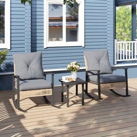 Rattan Rocking Chairs (Color: as picture)