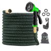 Lovewe Pocket Hose with 10 Function Nozzle,  Expandable Garden Hose, Lightweight & No-Kink Flexible Garden Hose, 5/8 inch Anodized Aluminum Fittings