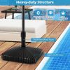 Outdoor Fillable Umbrella Base with Texture Decor