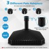 Outdoor Fillable Umbrella Base with Texture Decor