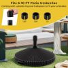 Outdoor Fillable Umbrella Base with Texture Decor