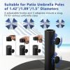 Outdoor Fillable Umbrella Base with Texture Decor