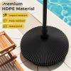 Outdoor Fillable Umbrella Base with Texture Decor