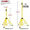 5 Core Speaker Stand Tripod Floor Heavy Duty Adjustable Up to 72 Inch DJ Studio Monitor Stands Pole Mount - SS HD YLW BAG